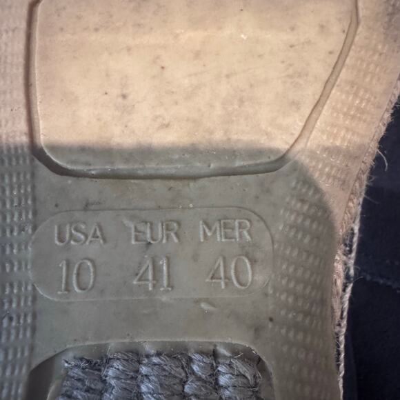 Cervera Women's Navy Blue Suede Lucky Horseshoe Espadrilles Size 10 Casual - Picture 12 of 12